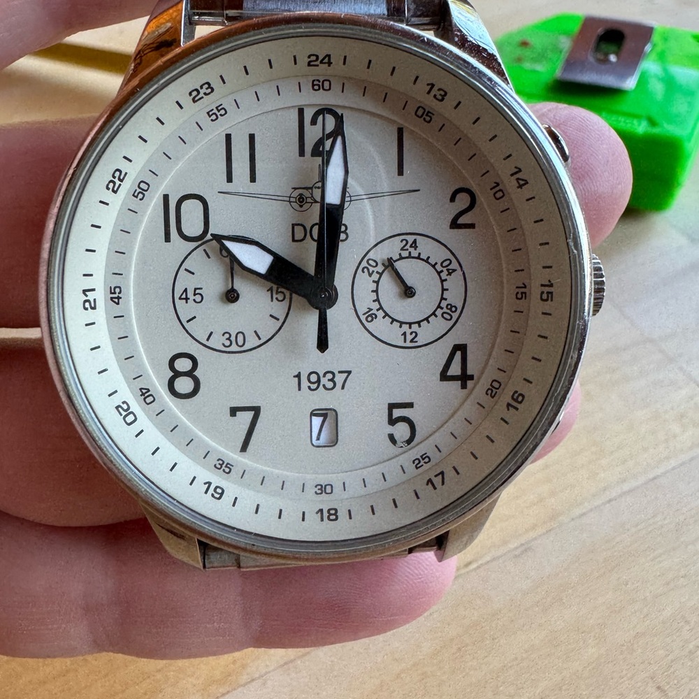 Wrist watch for pilot or airplane enthusiast.
